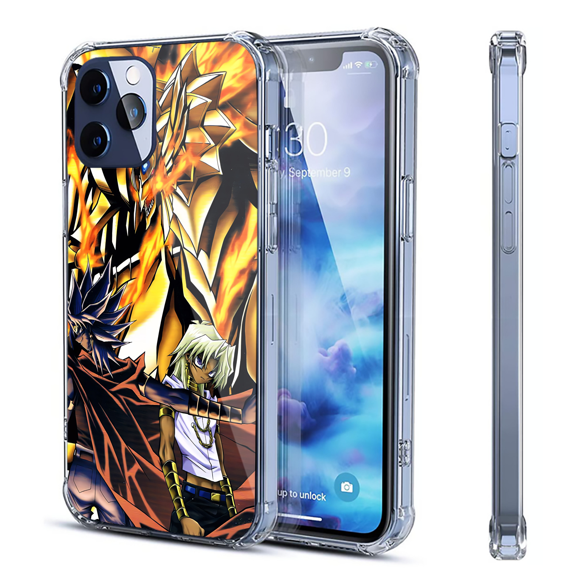 （画像用） 遊☆戯☆王 Yu-Gi-Oh! 【iPhone 12シリーズ対応】透明スマホケース（クリアソフトケース）